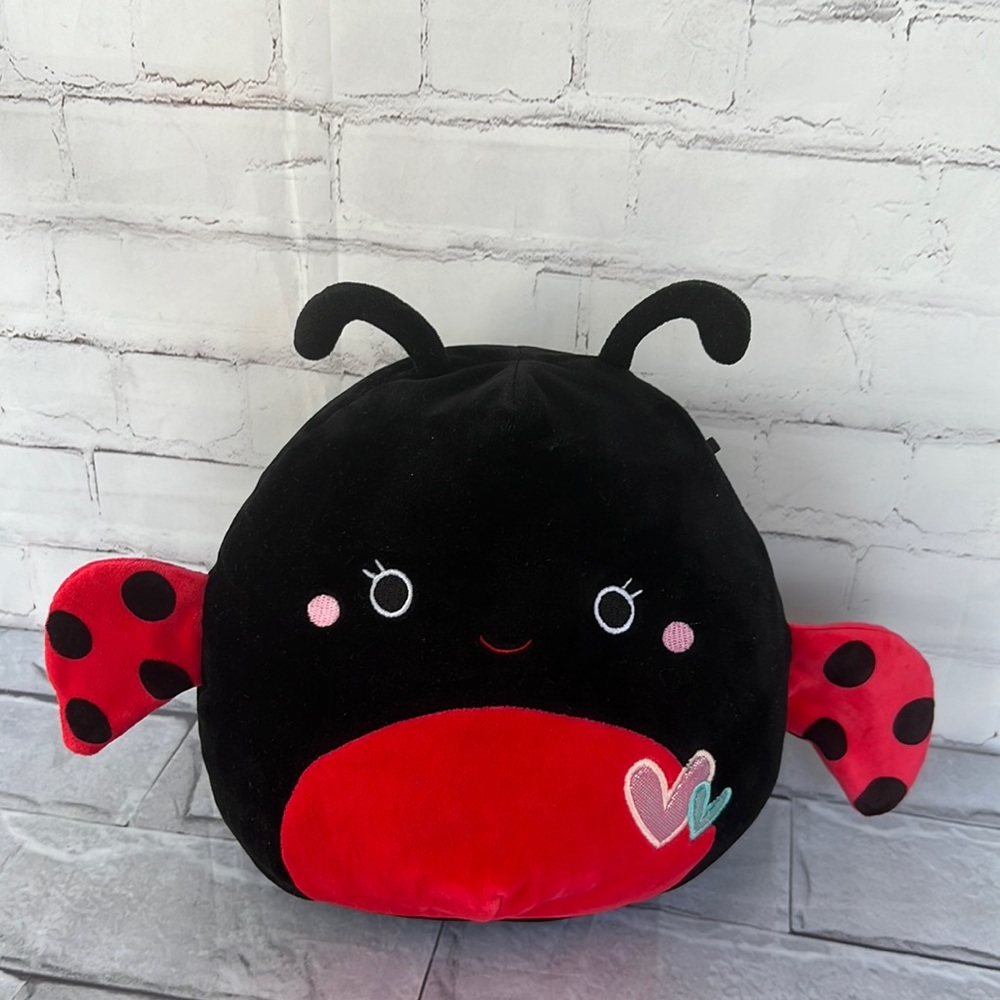 Squishmallows lady bug plush toy 8.5”